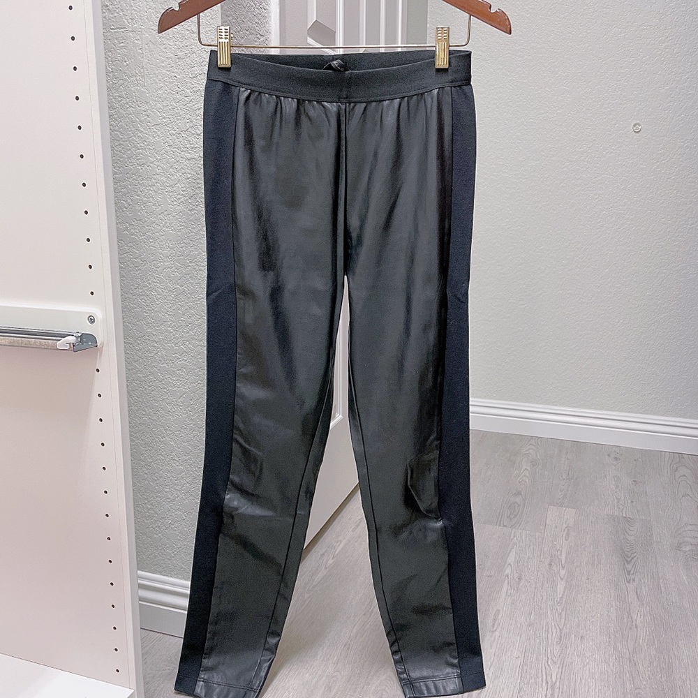 BCBG leather leggings